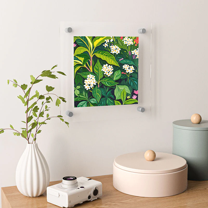 83 Oranges Beneath The Jungle Canopy Floating Acrylic Print - Image 10