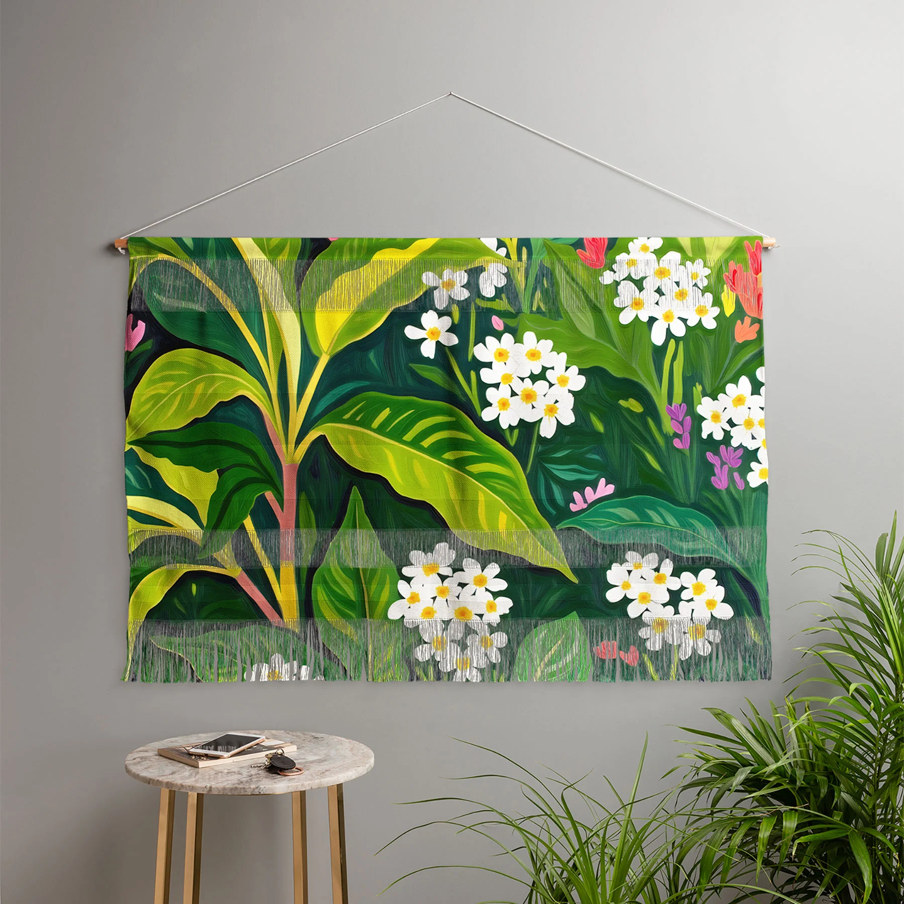 83 Oranges Beneath The Jungle Canopy Wall Hanging Landscape - Image 4