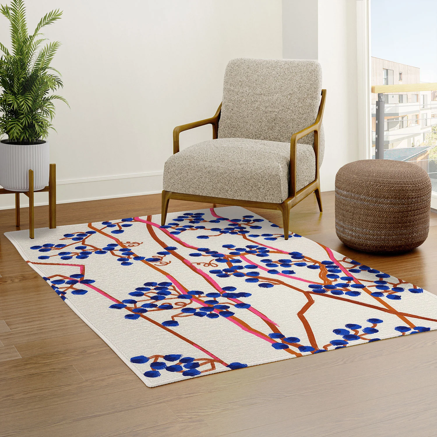 83 Oranges Berry Summer Area Rug - Image 13