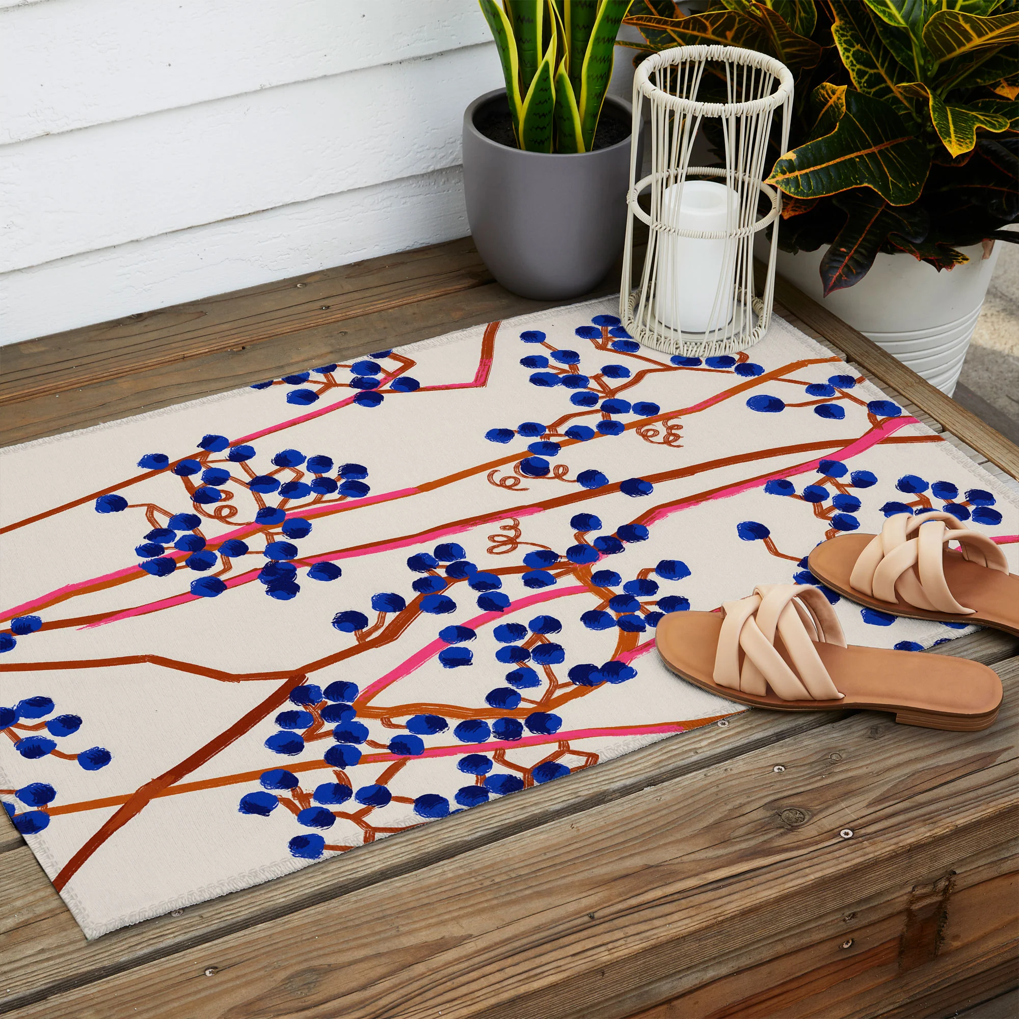 83 Oranges Berry Summer Outdoor Rug - Image 6
