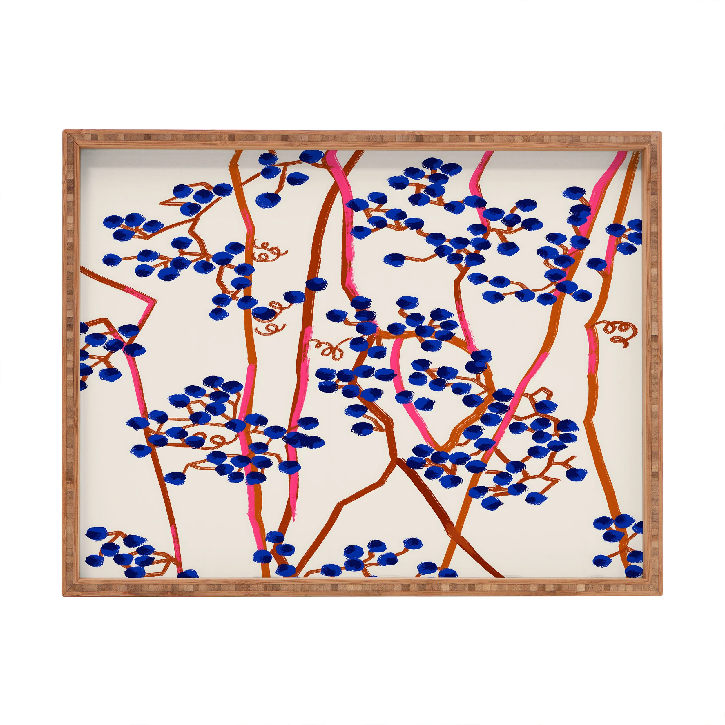 83 Oranges Berry Summer Rectangular Tray