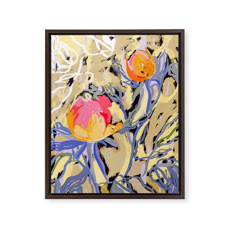 83 Oranges Blooms in The Butter Forest Art Canvas - Image 23