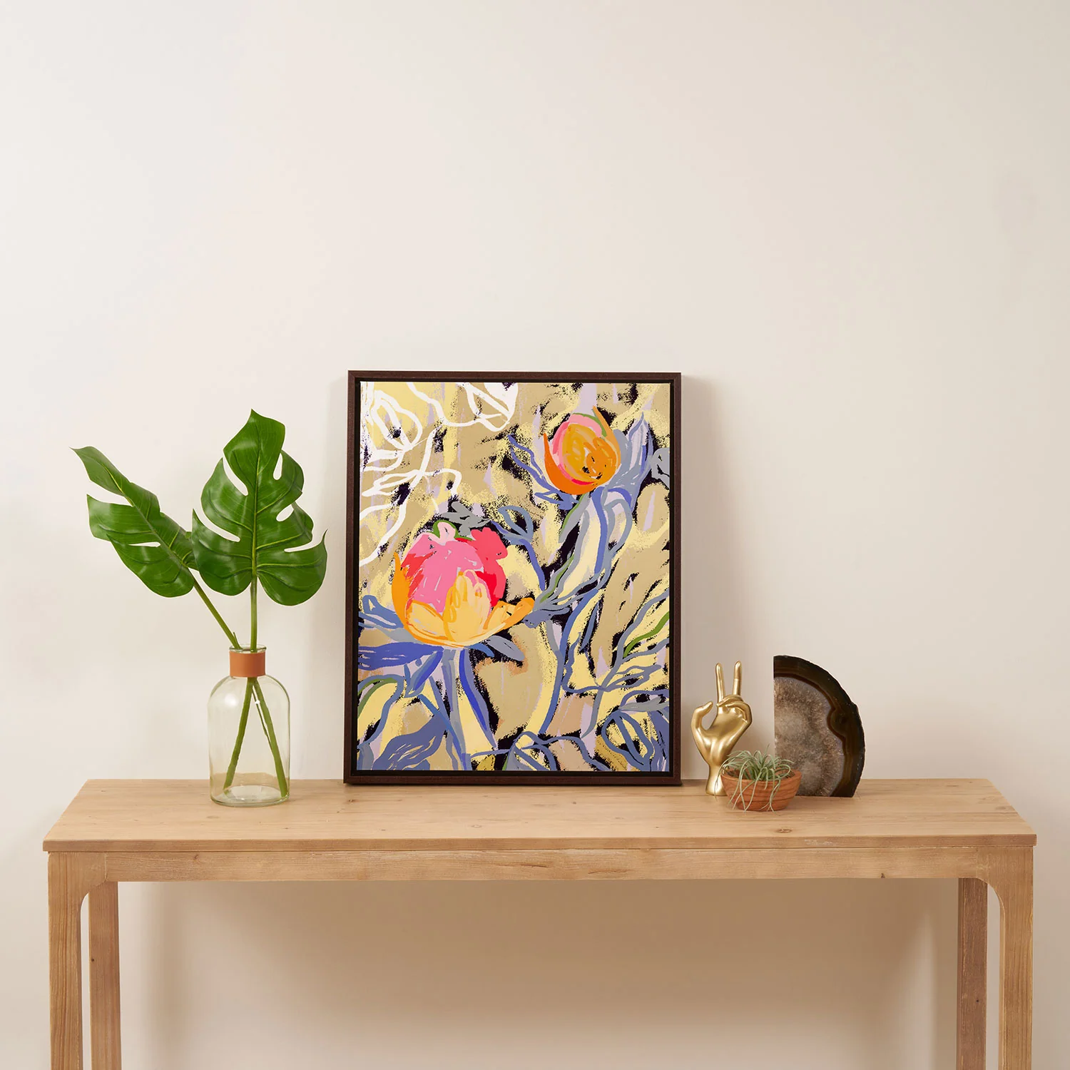 83 Oranges Blooms in The Butter Forest Art Canvas - Image 29