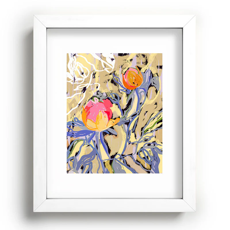 83 Oranges Blooms in The Butter Forest Recessed Framing Rectangle - Image 3