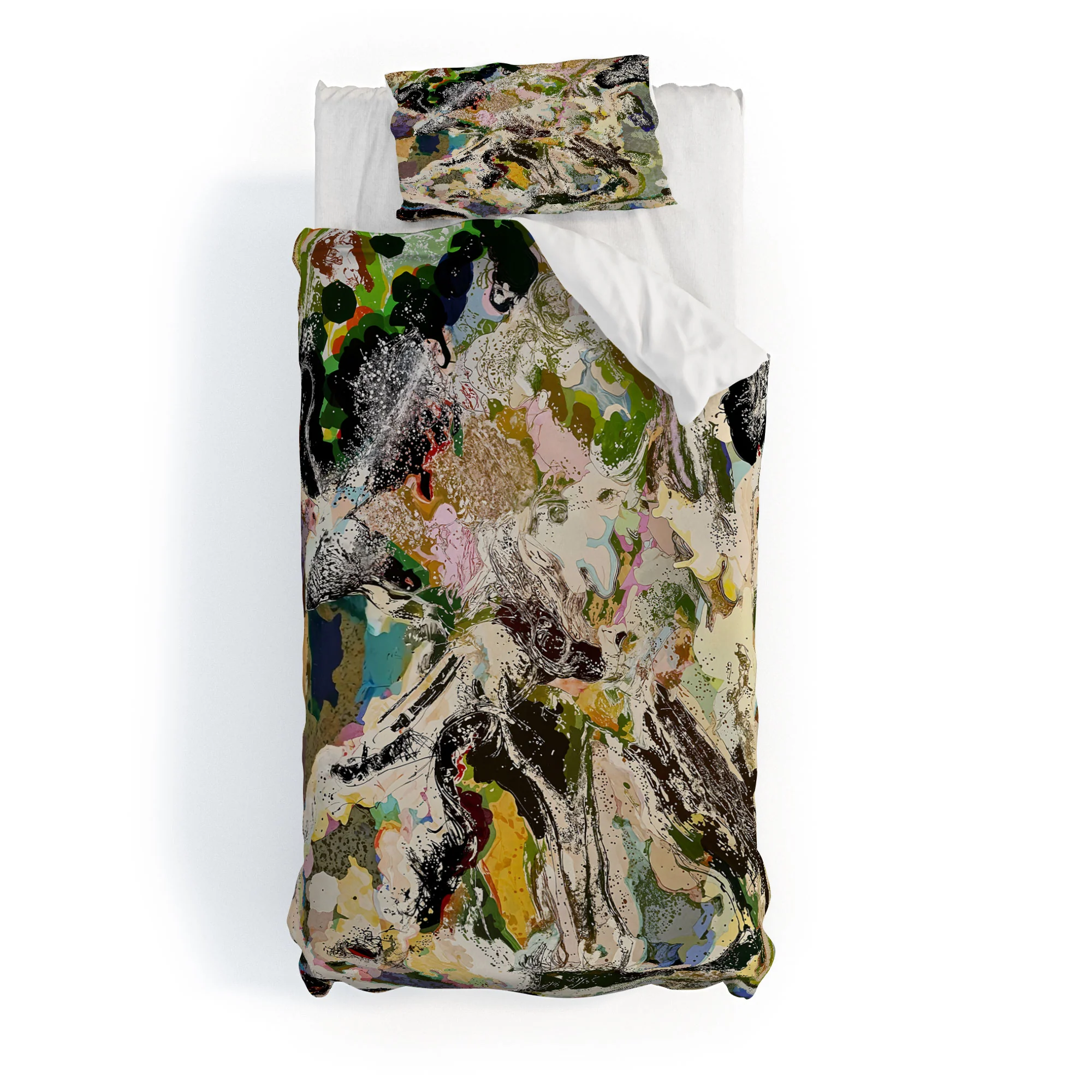 83 Oranges Echoes Beneath the Surface Duvet Cover - Image 25