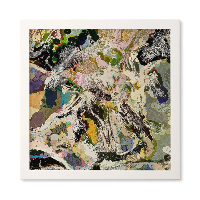 83 Oranges Echoes Beneath the Surface Framed Wall Art - Image 15