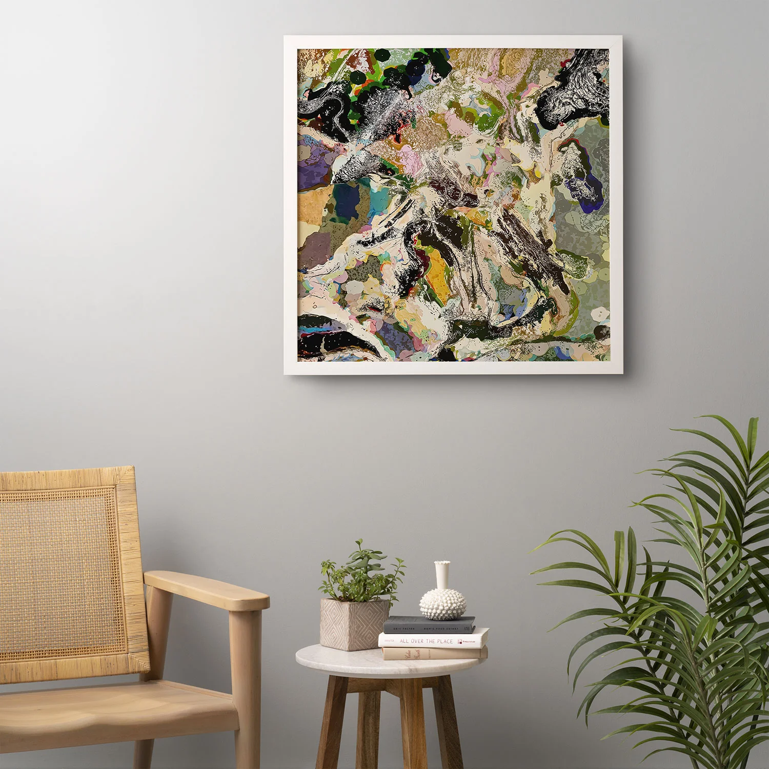 83 Oranges Echoes Beneath the Surface Framed Wall Art - Image 18