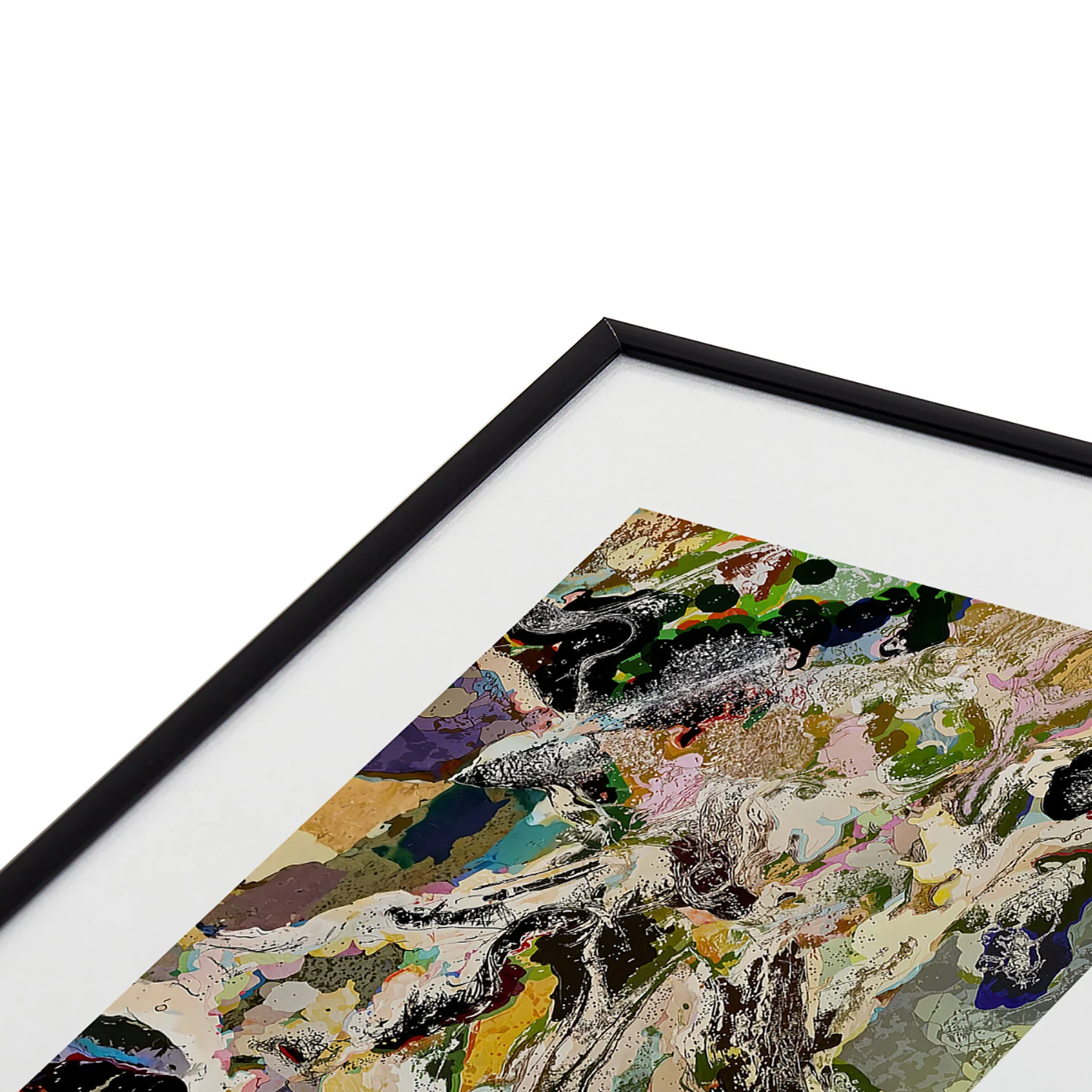 83 Oranges Echoes Beneath the Surface Metal Framed Art Print - Image 11