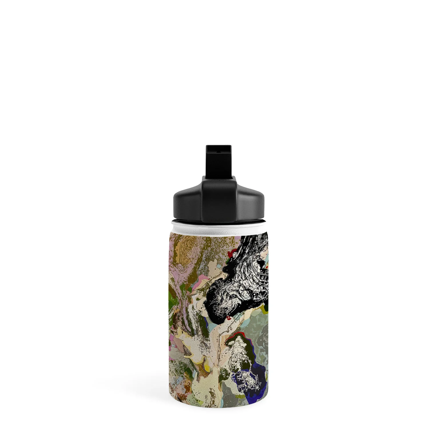 83 Oranges Echoes Beneath the Surface Water Bottle - Image 7