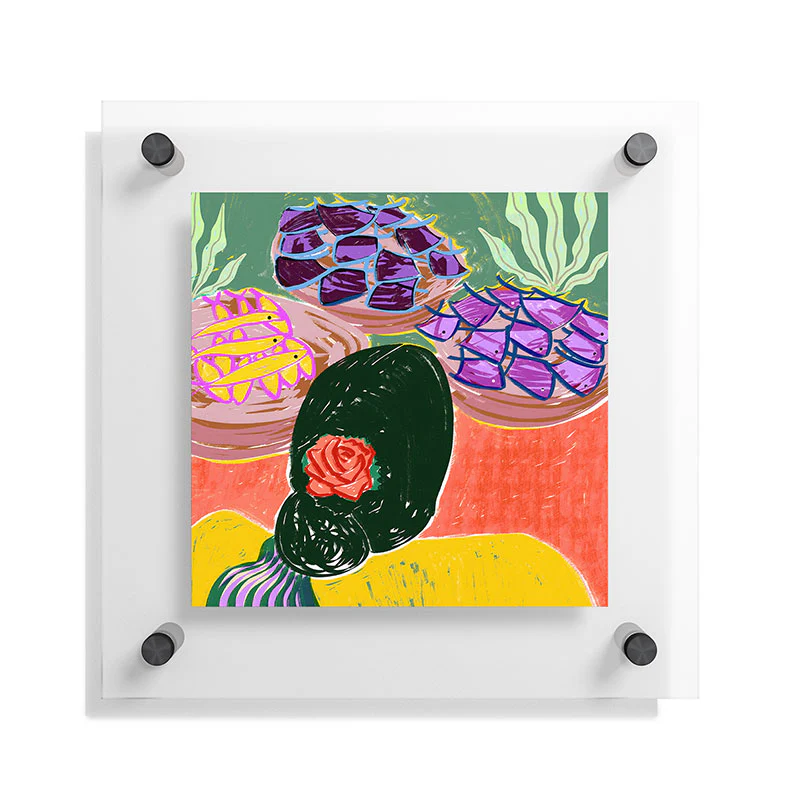 83 Oranges Fish Market Floating Acrylic Print - Image 11