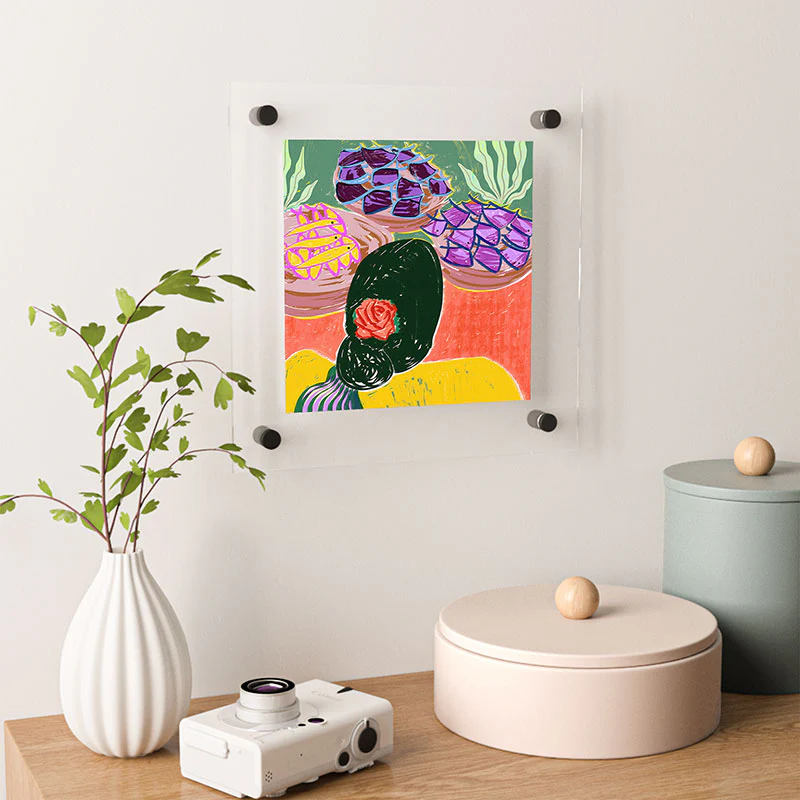 83 Oranges Fish Market Floating Acrylic Print - Image 12