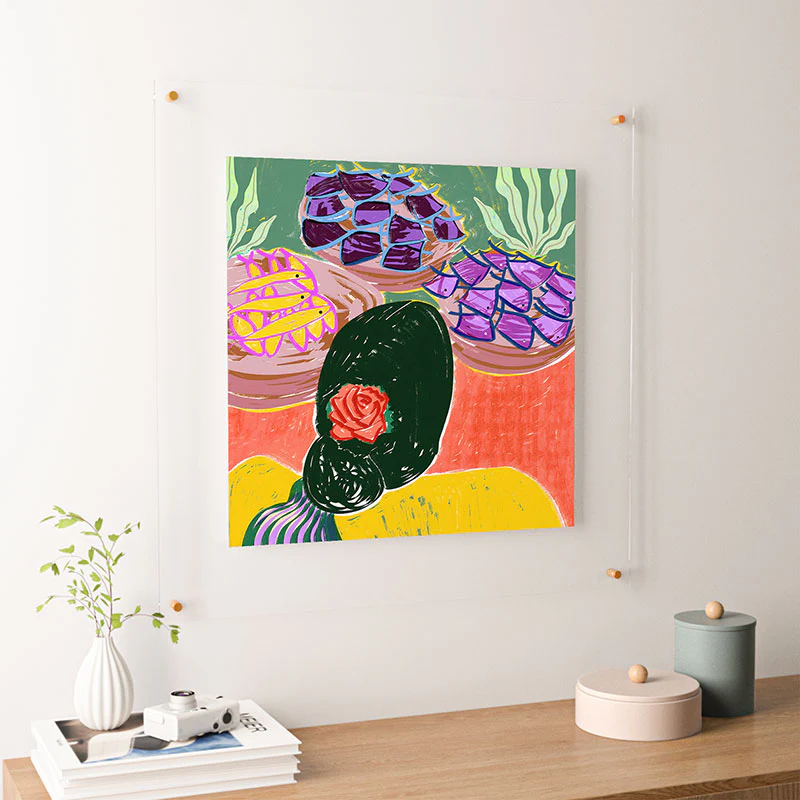83 Oranges Fish Market Floating Acrylic Print - Image 38