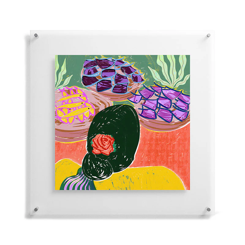 83 Oranges Fish Market Floating Acrylic Print - Image 39