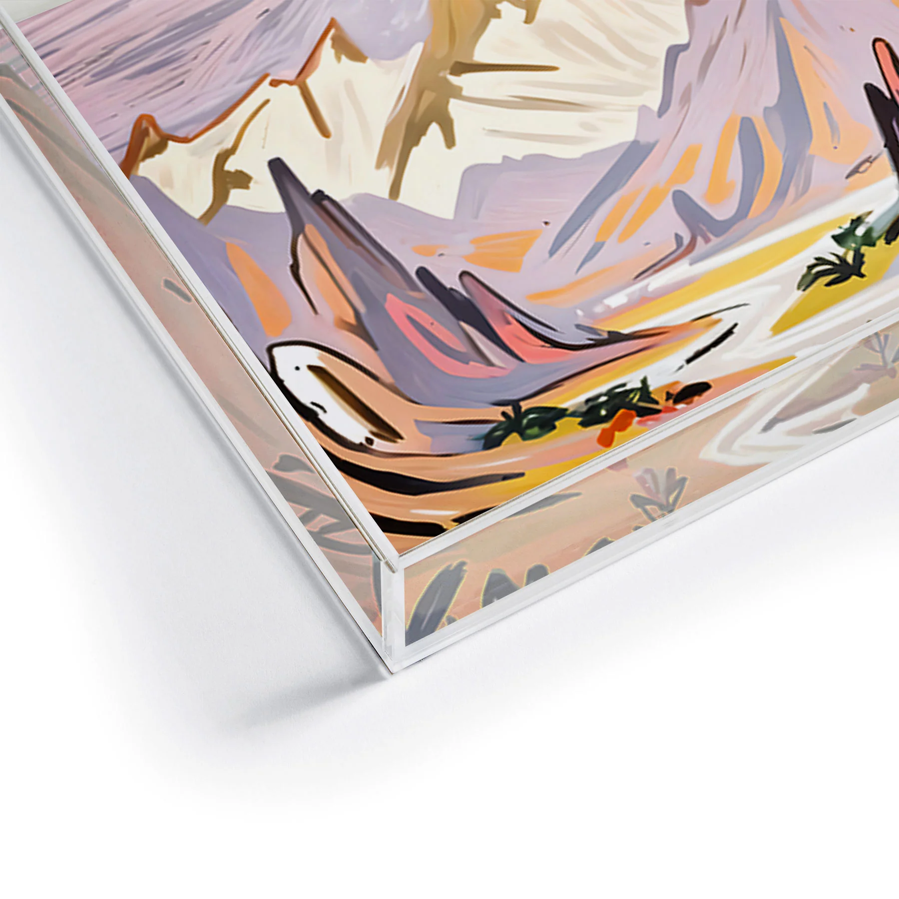 83 Oranges Lavender Mountains Acrylic Tray - Image 9