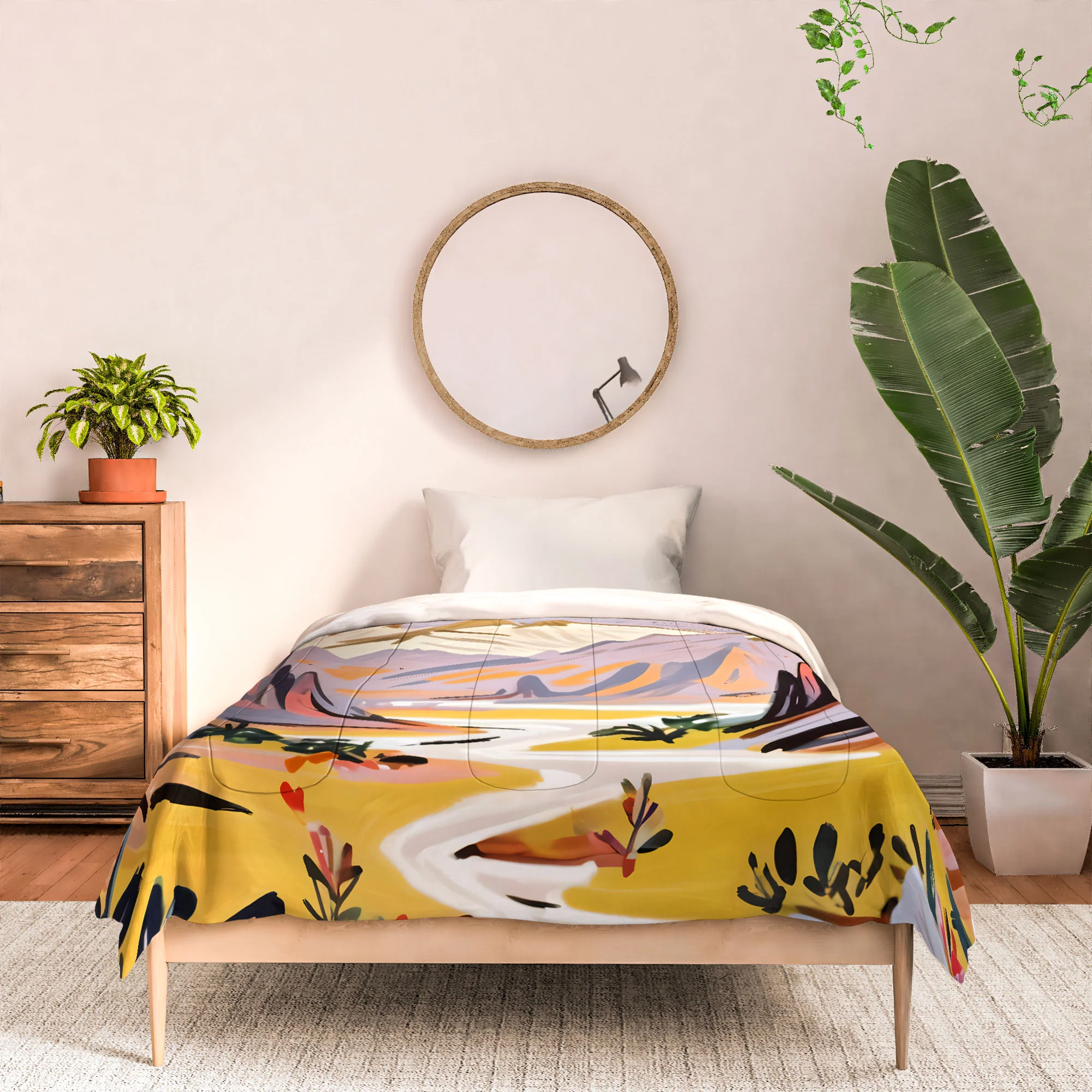 83 Oranges Lavender Mountains Comforter - Image 6