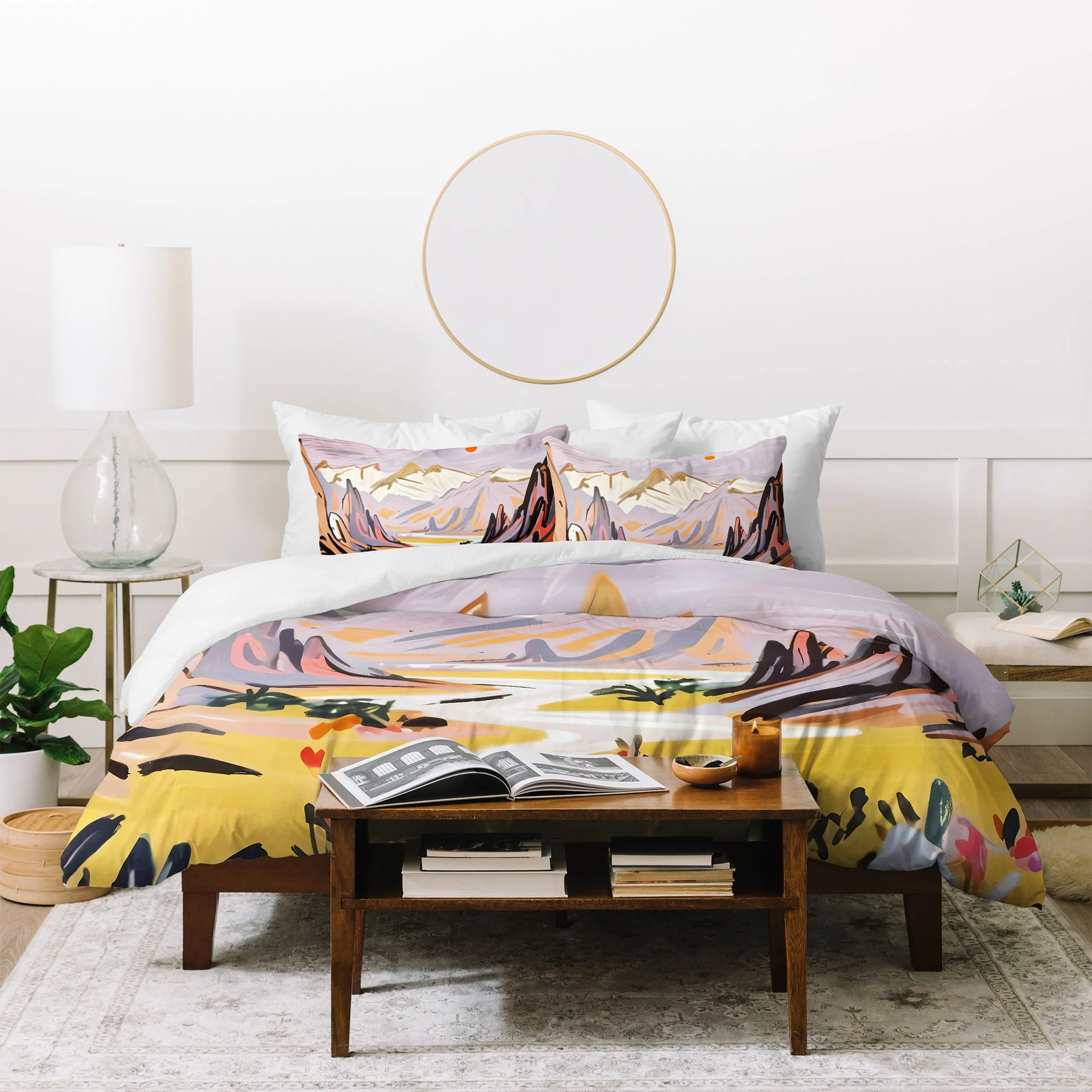 83 Oranges Lavender Mountains Duvet Cover - Image 32