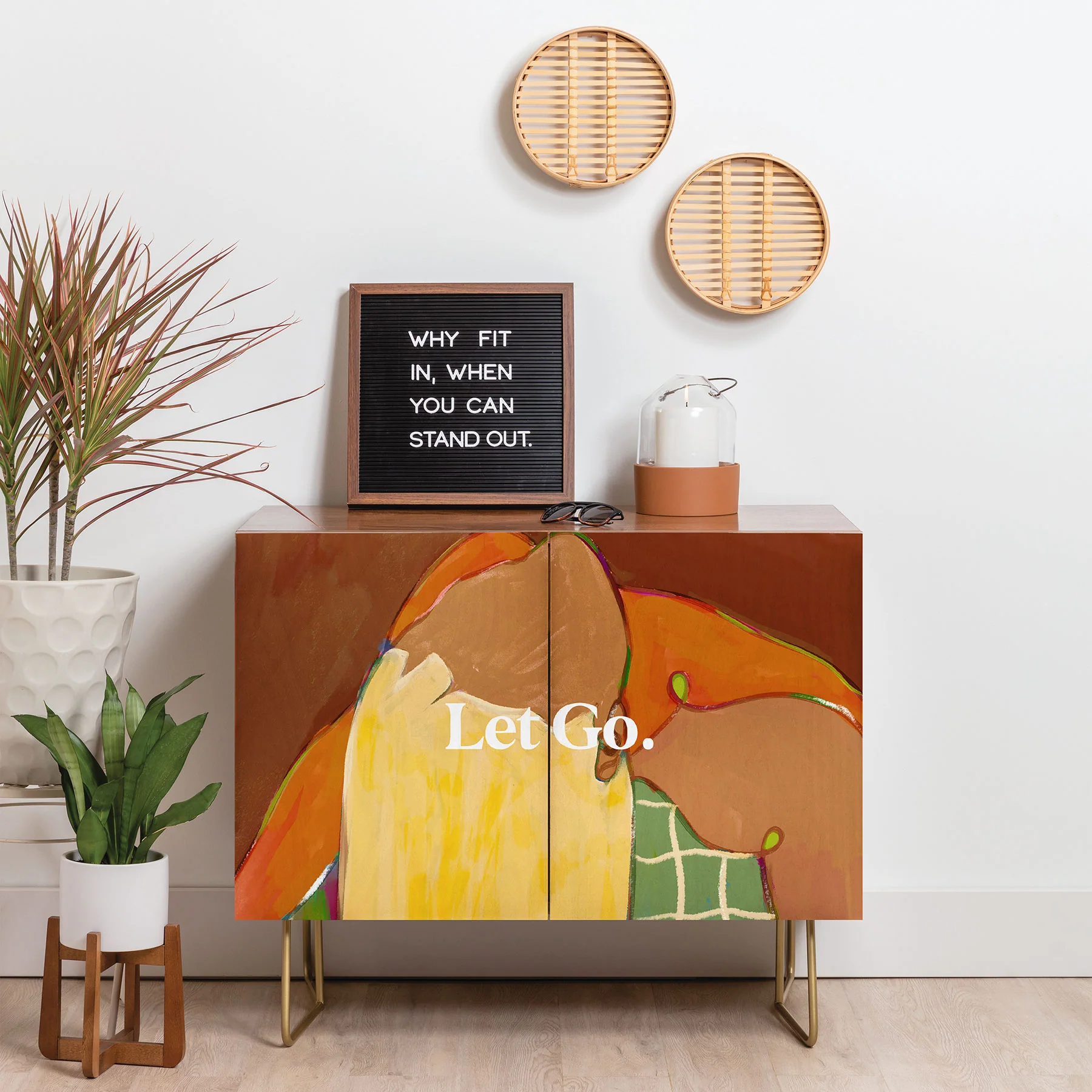 83 Oranges Let Us Let Go Credenza - Image 3