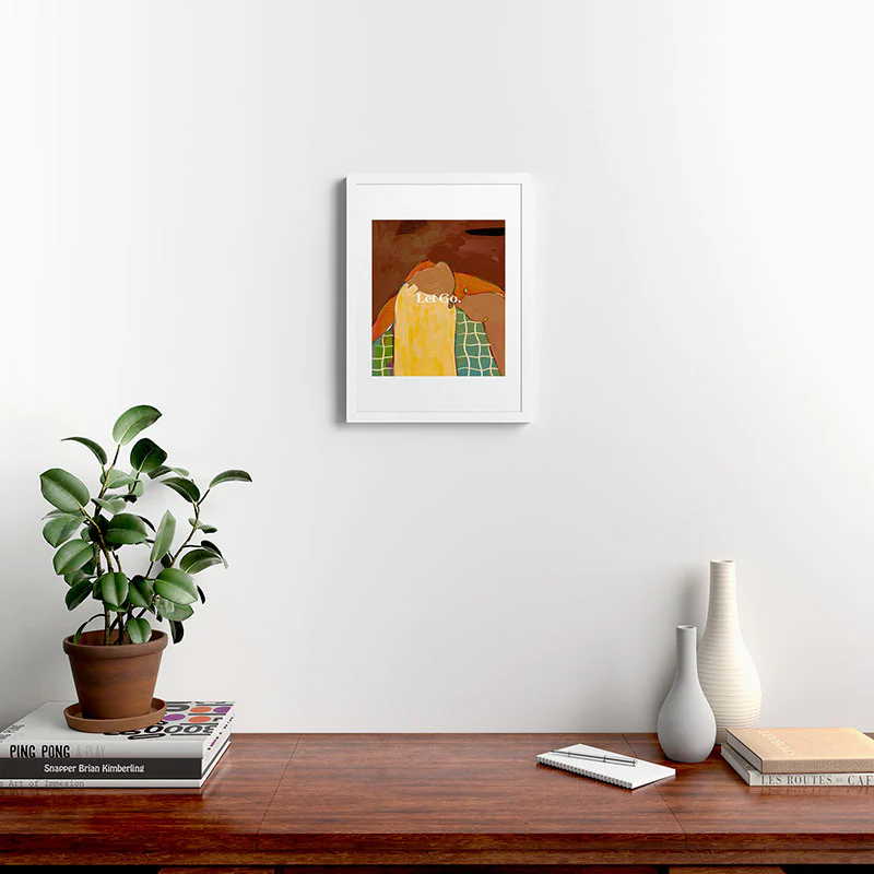 83 Oranges Let Us Let Go Framed Art Print - Image 42