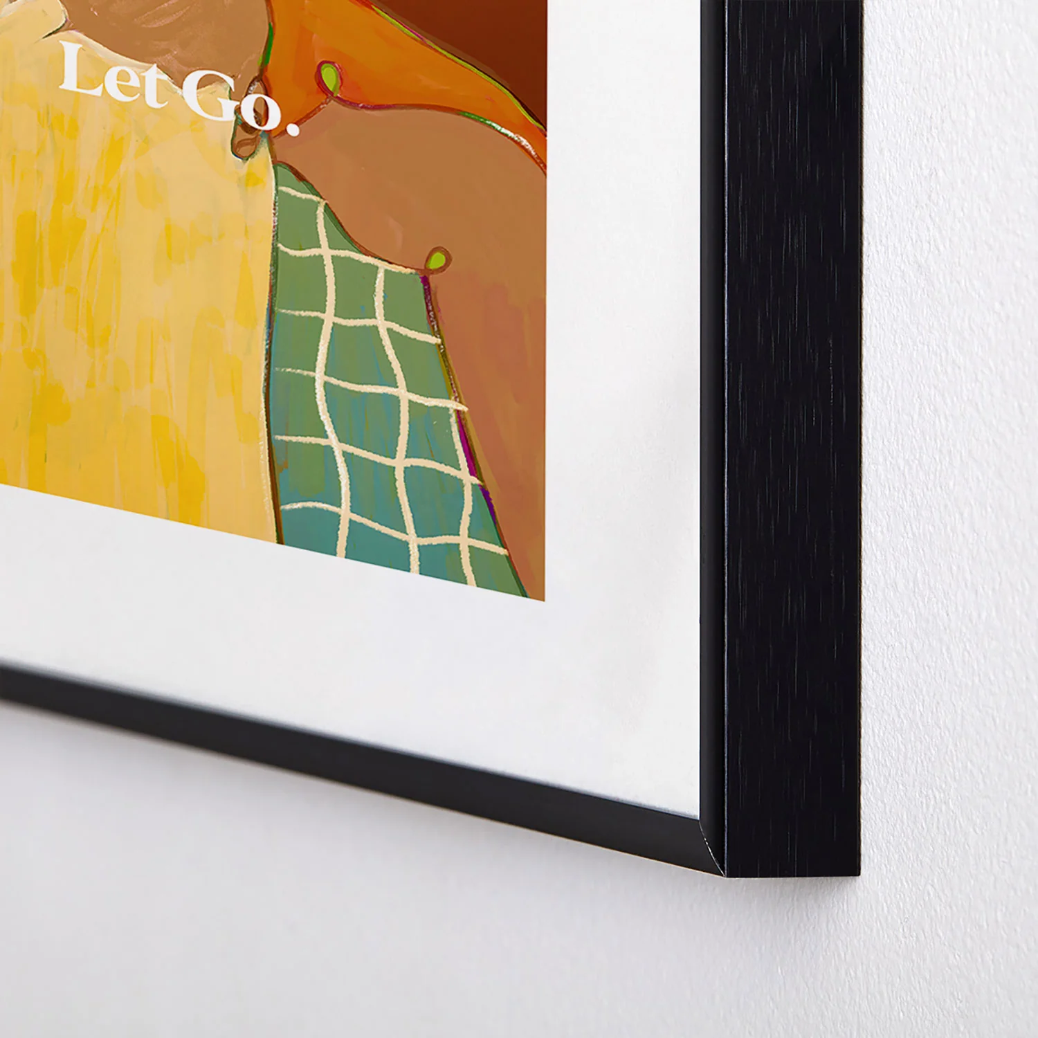 83 Oranges Let Us Let Go Metal Framed Art Print - Image 12
