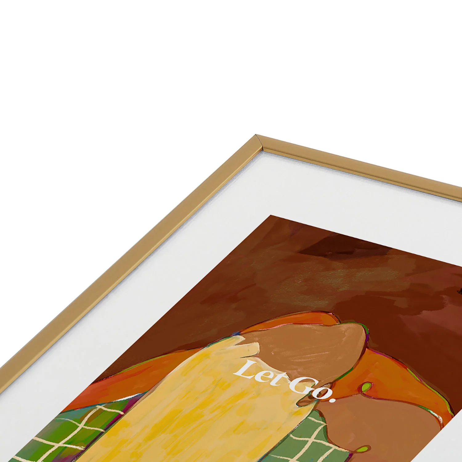 83 Oranges Let Us Let Go Metal Framed Art Print - Image 3