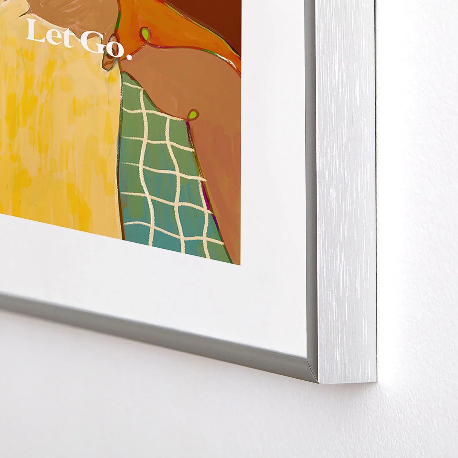 83 Oranges Let Us Let Go Metal Framed Art Print - Image 8