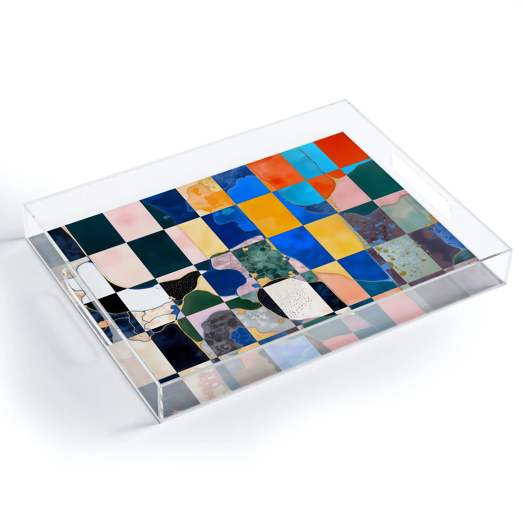 83 Oranges Luxe Checkerboard Acrylic Tray - Image 2