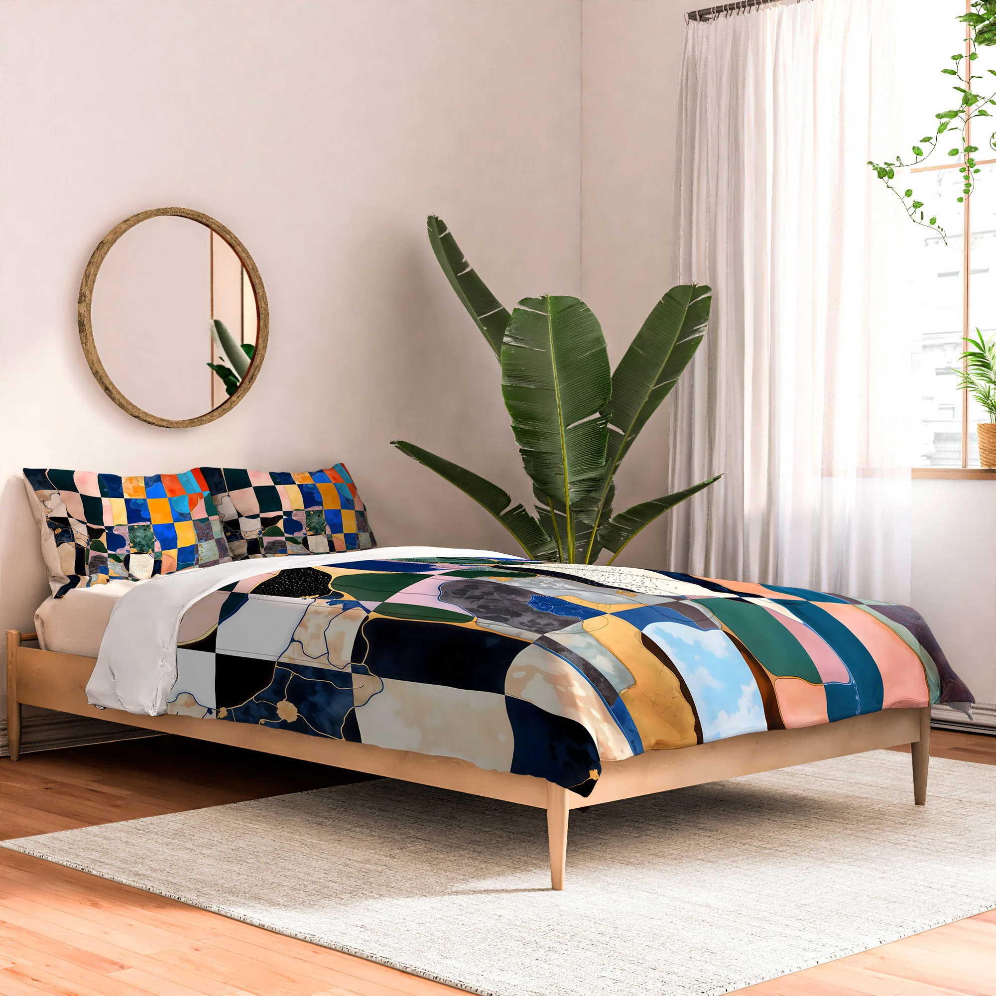 83 Oranges Luxe Checkerboard Comforter - Image 2