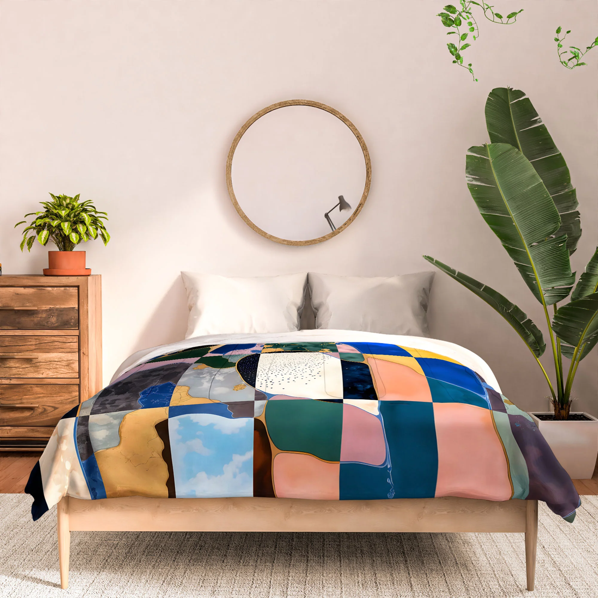 83 Oranges Luxe Checkerboard Comforter - Image 3