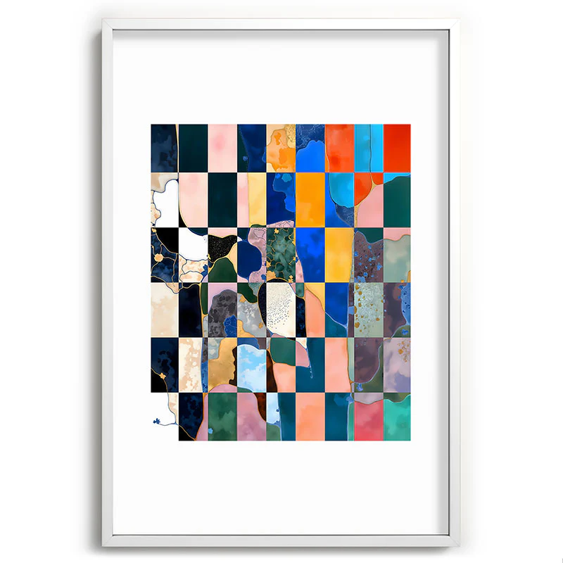 83 Oranges Luxe Checkerboard Recessed Framing Rectangle - Image 27