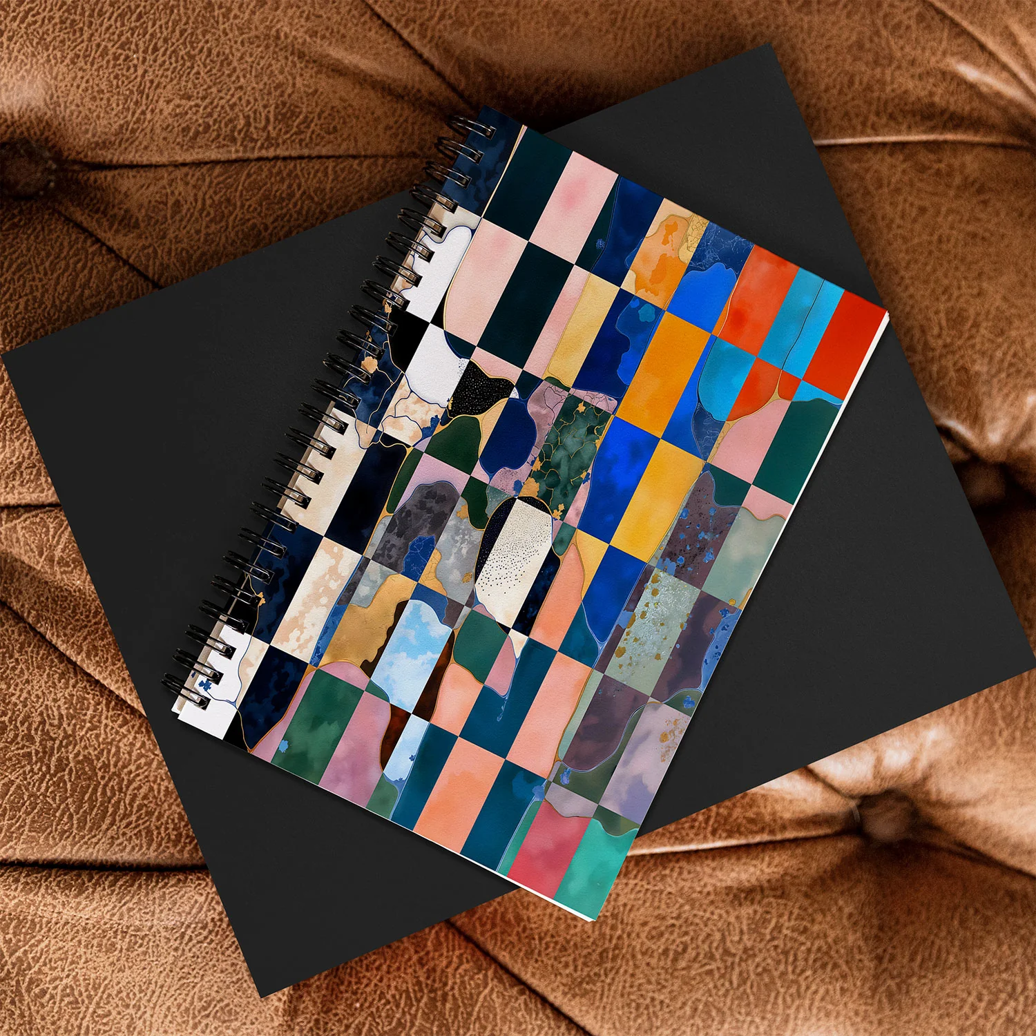 83 Oranges Luxe Checkerboard Spiral Notebook - Image 4