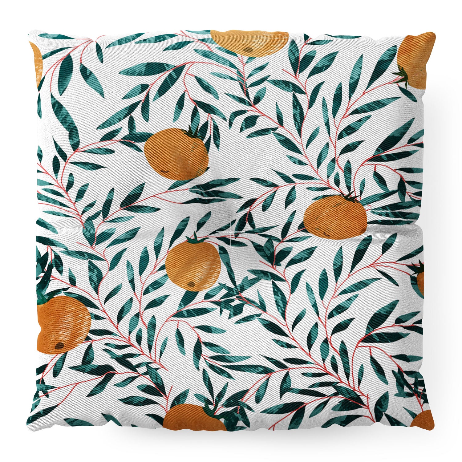 83 Oranges Mandarins Floor Pillow Square - Image 4