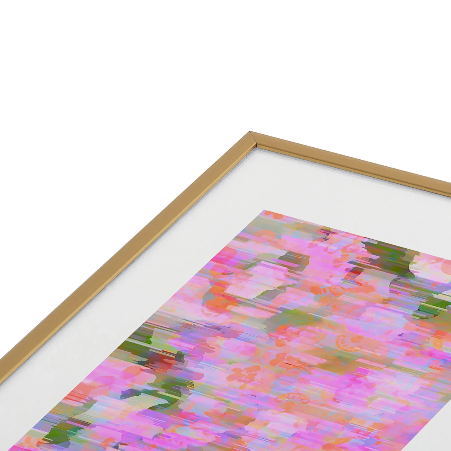 83 Oranges Pink Haze Metal Framed Art Print - Image 3