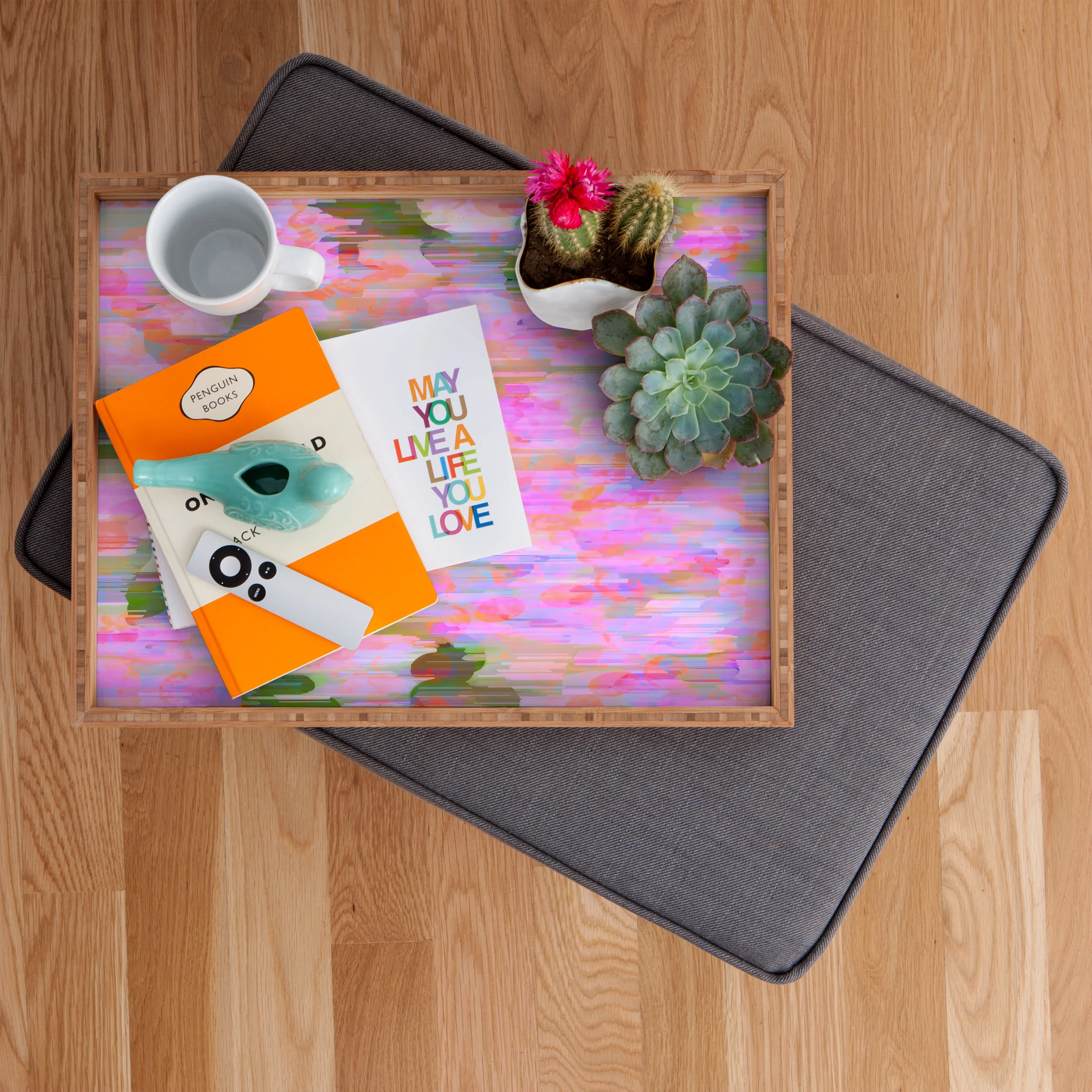 83 Oranges Pink Haze Rectangular Tray - Image 2