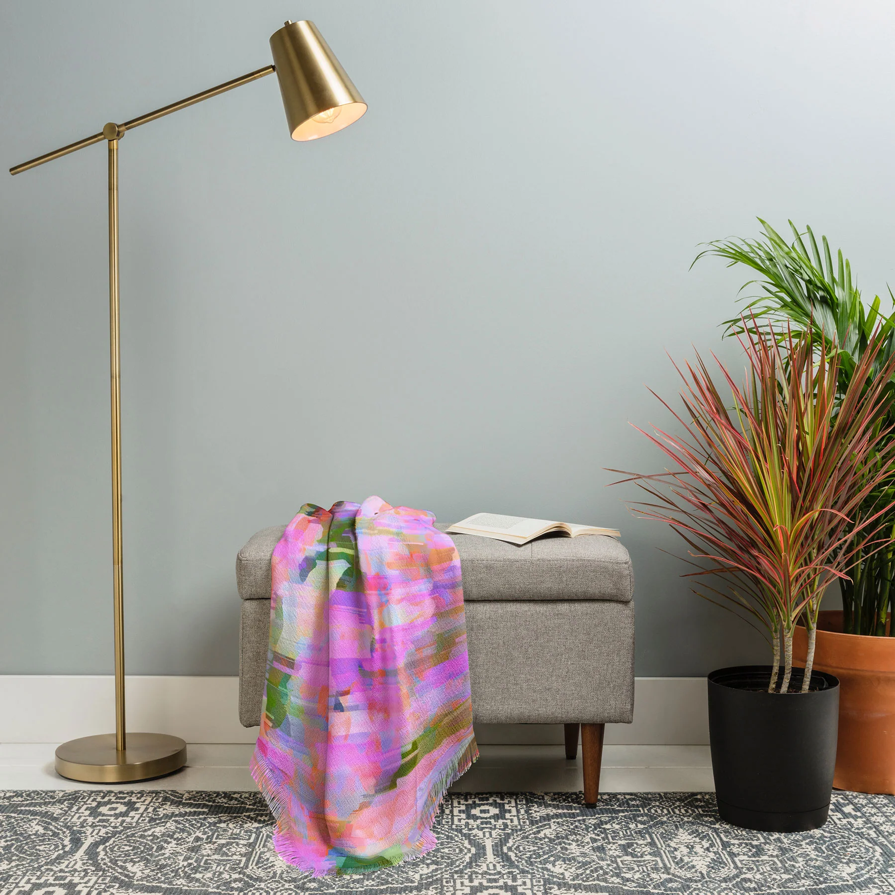 83 Oranges Pink Haze Throw Blanket - Image 7