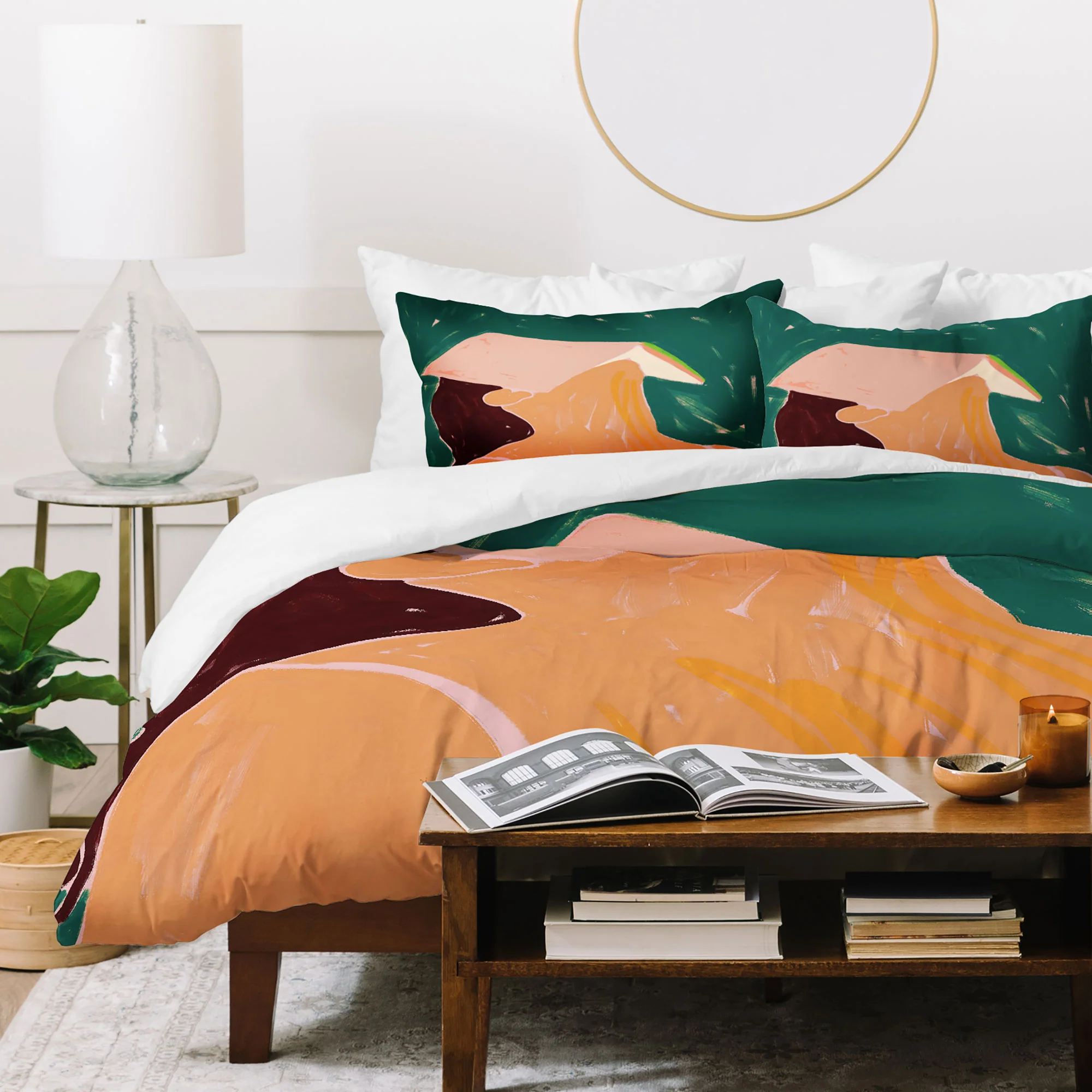 83 Oranges Reading Between The Lines Duvet Cover - Image 51