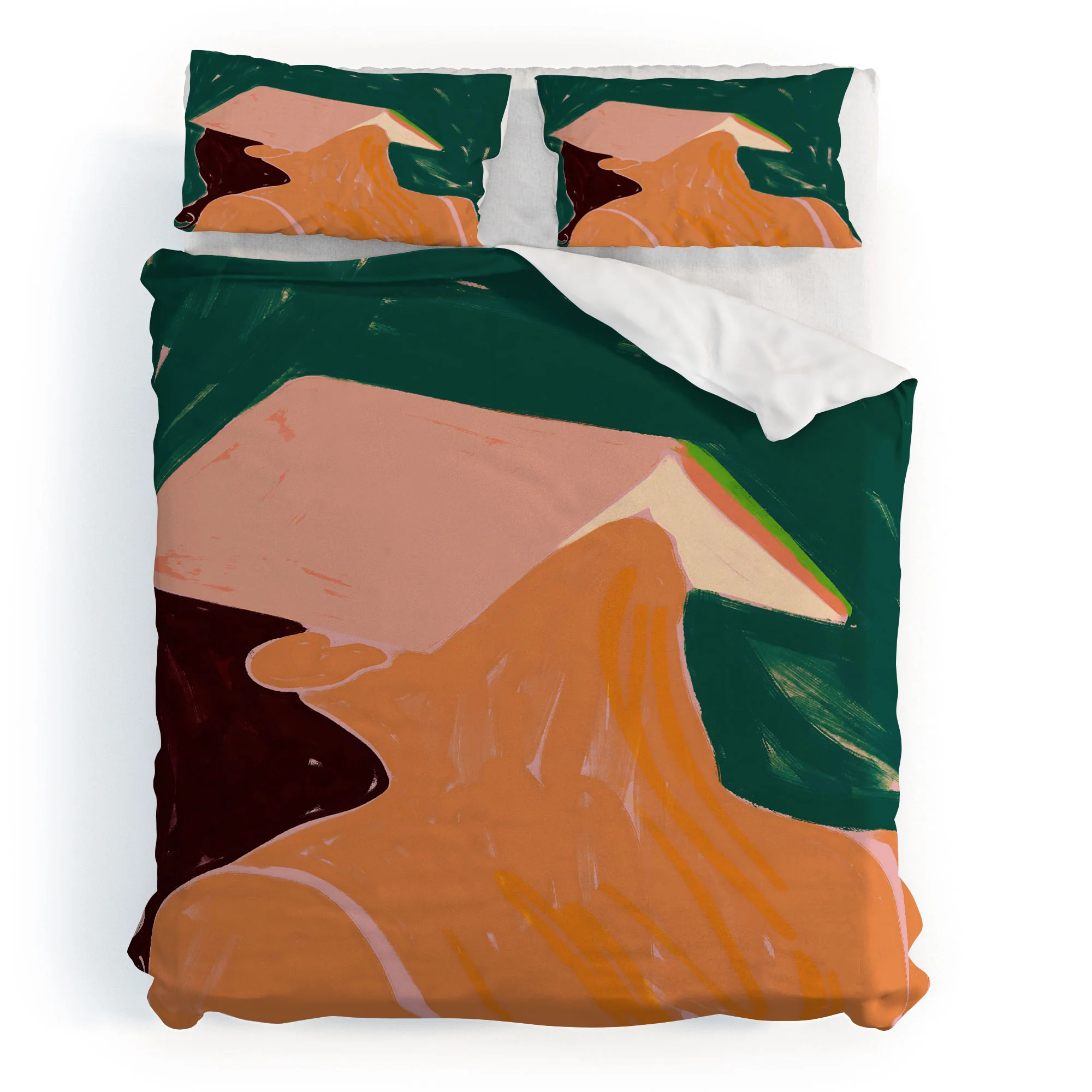 83 Oranges Reading Between The Lines Duvet Cover - Image 57