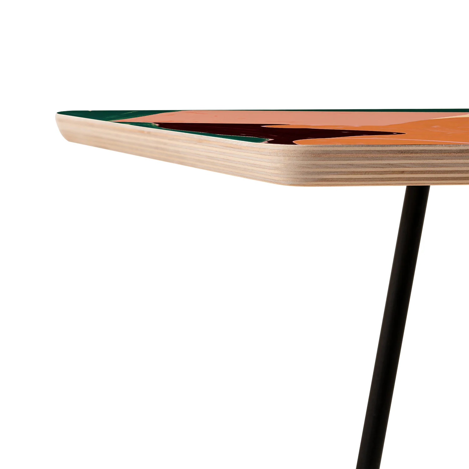 83 Oranges Reading Between The Lines Side Table - Image 6
