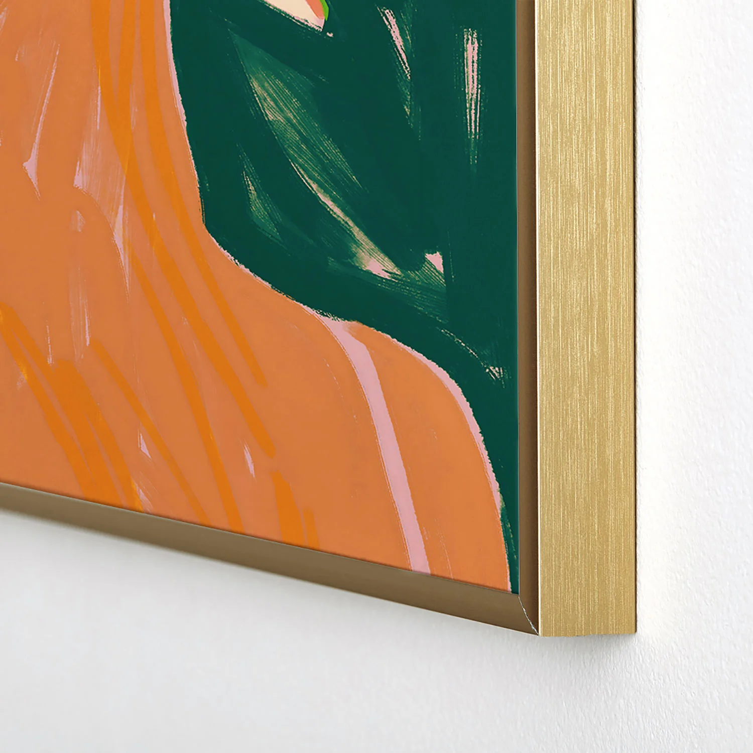 83 Oranges Reading Between The Lines Square Metal Framed Art Print - Image 4