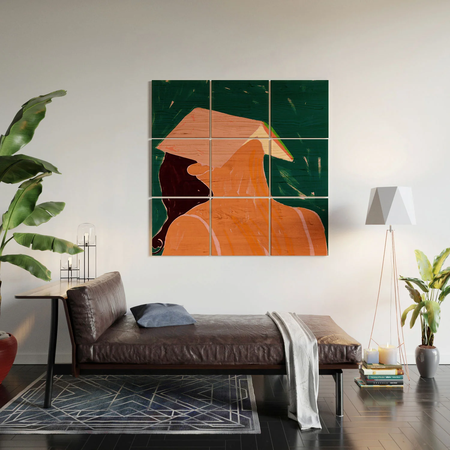 83 Oranges Reading Between The Lines Wood Wall Mural - Image 5