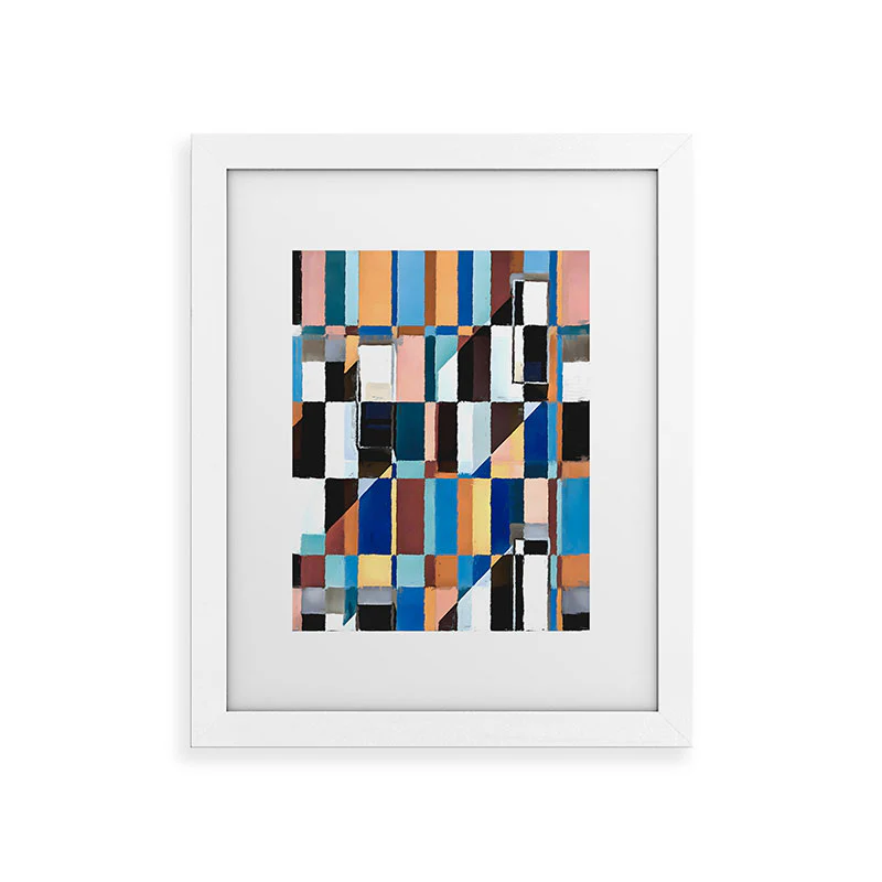 83 Oranges Scandinavian Earth Framed Art Print - Image 23