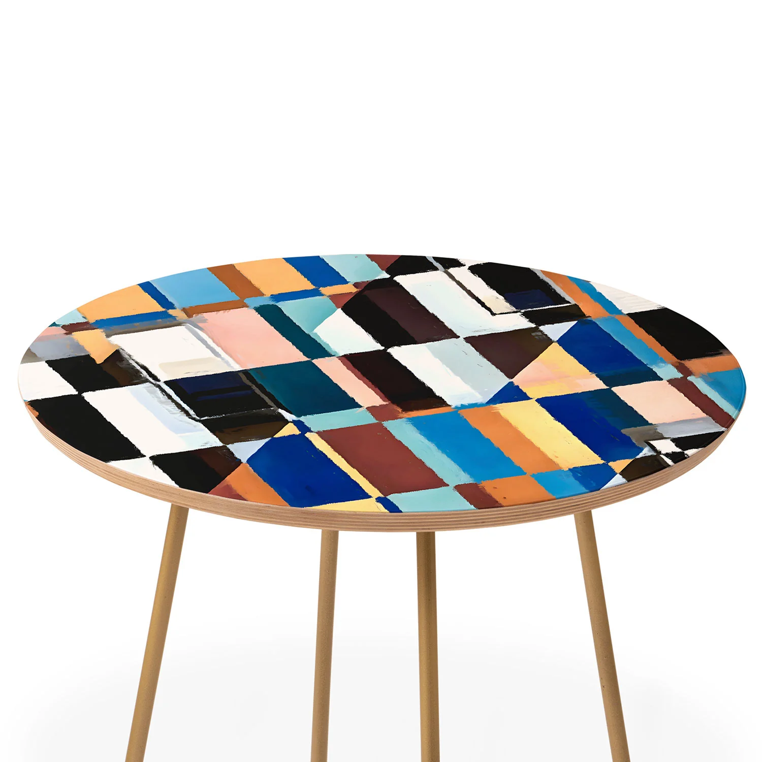 83 Oranges Scandinavian Earth Round Side Table - Image 3