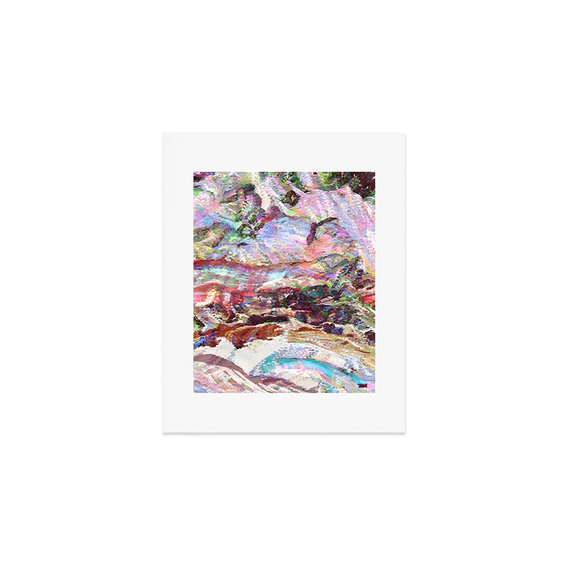 83 Oranges Sequin Haze Art Print
