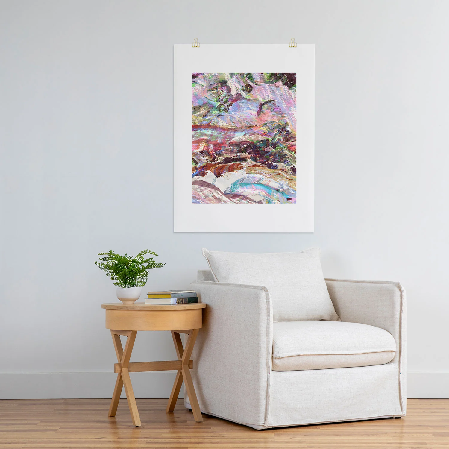 83 Oranges Sequin Haze Art Print - Image 24