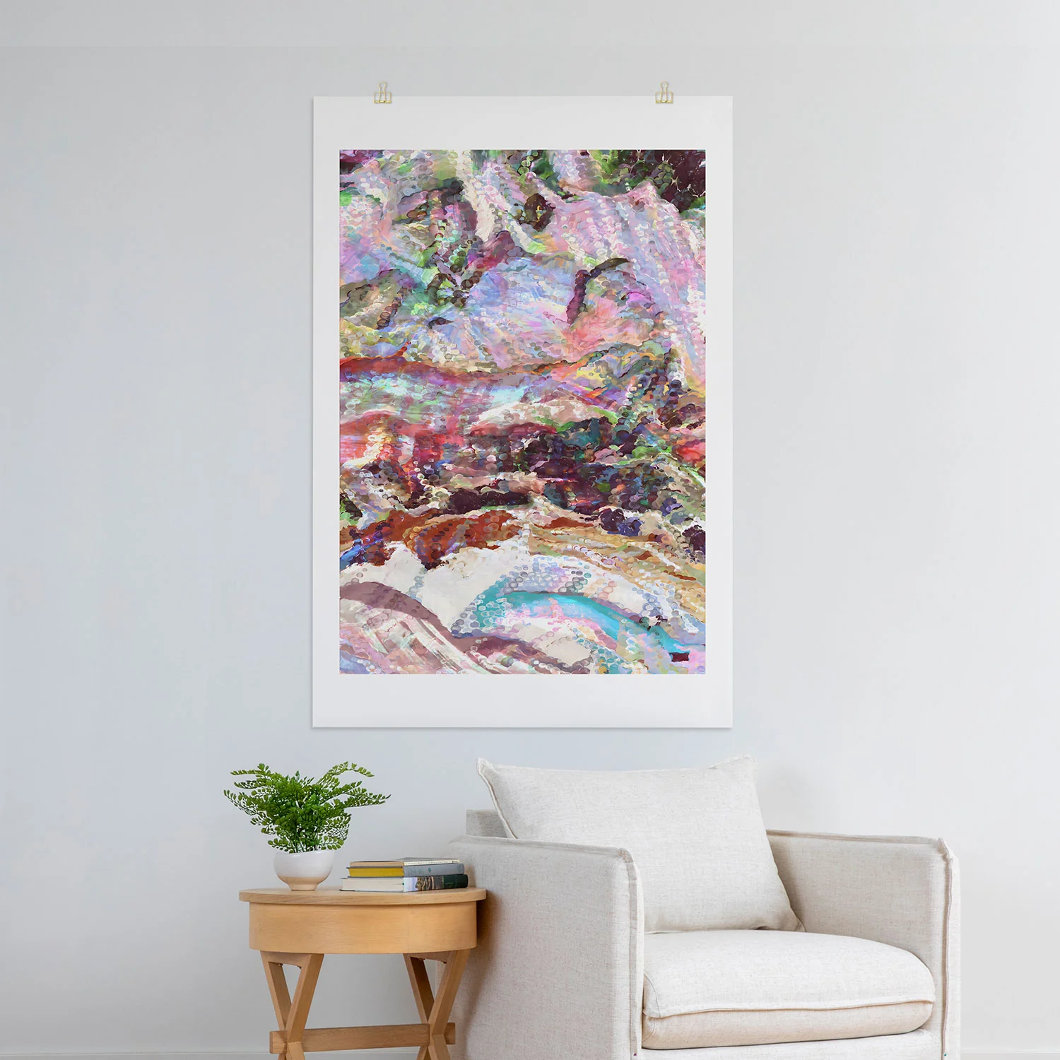 83 Oranges Sequin Haze Art Print - Image 27