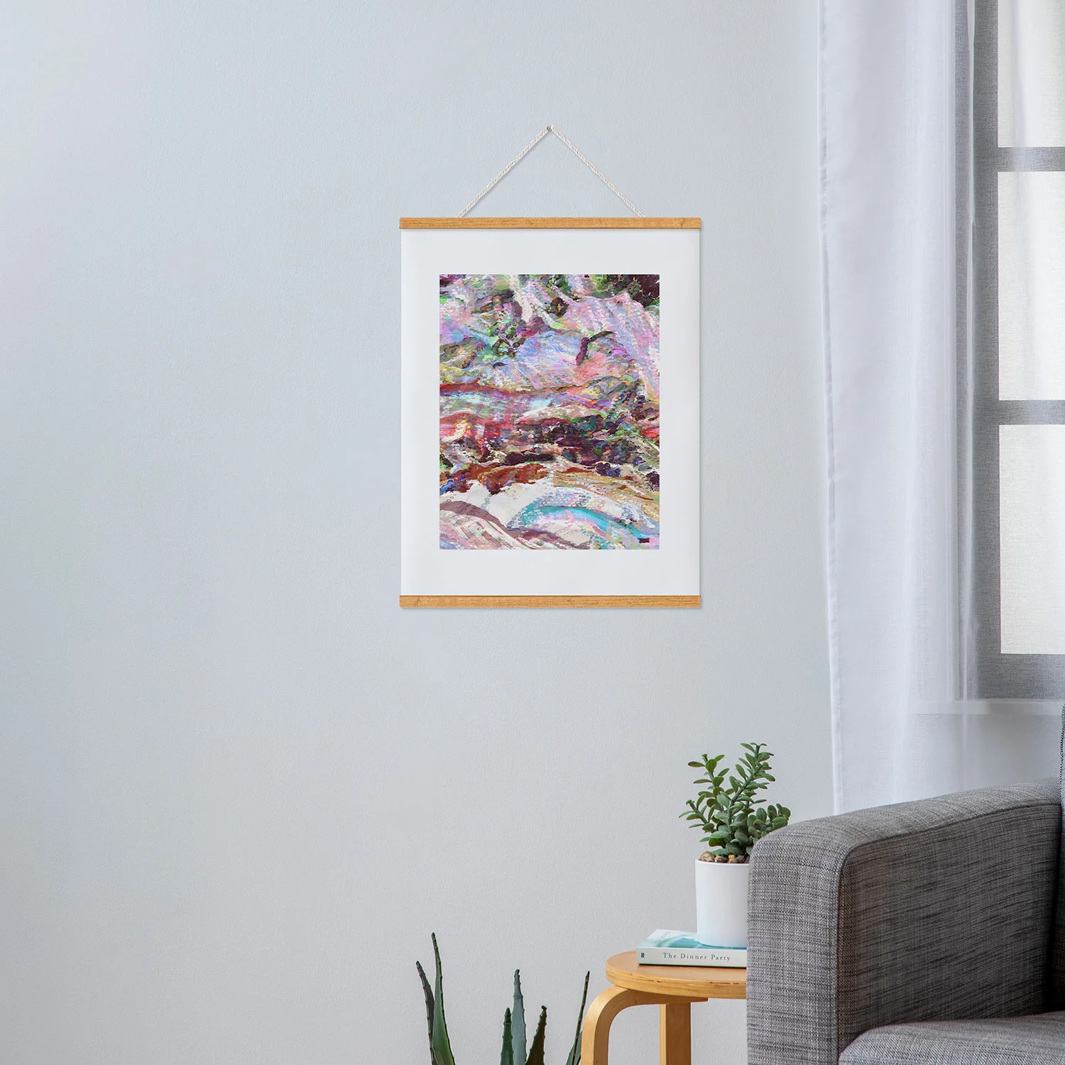 83 Oranges Sequin Haze Art Print - Image 36