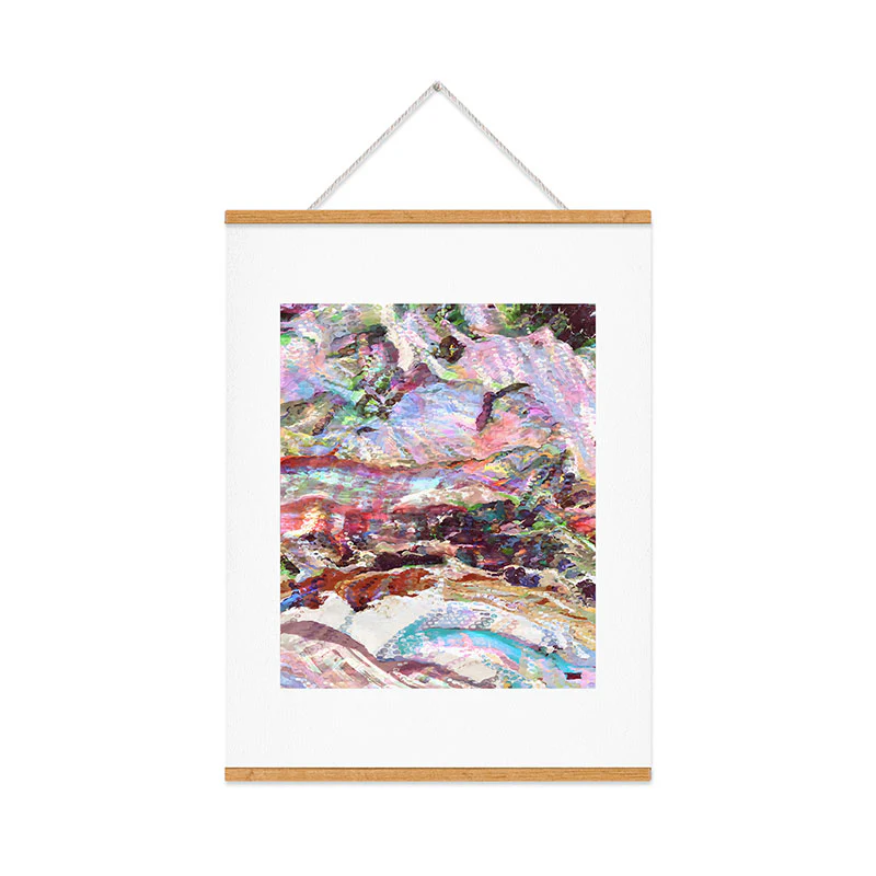 83 Oranges Sequin Haze Art Print - Image 37