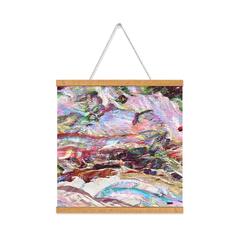 83 Oranges Sequin Haze Art Print - Image 40