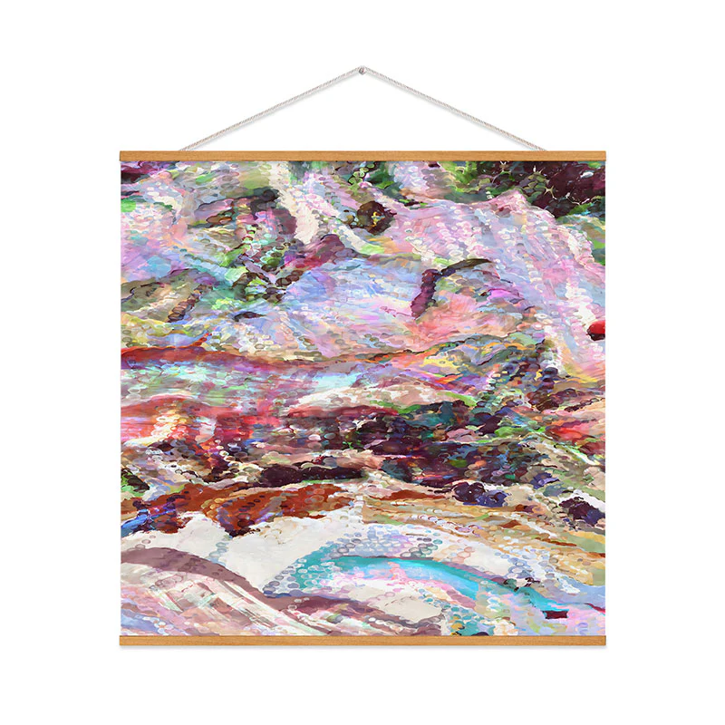 83 Oranges Sequin Haze Art Print - Image 46