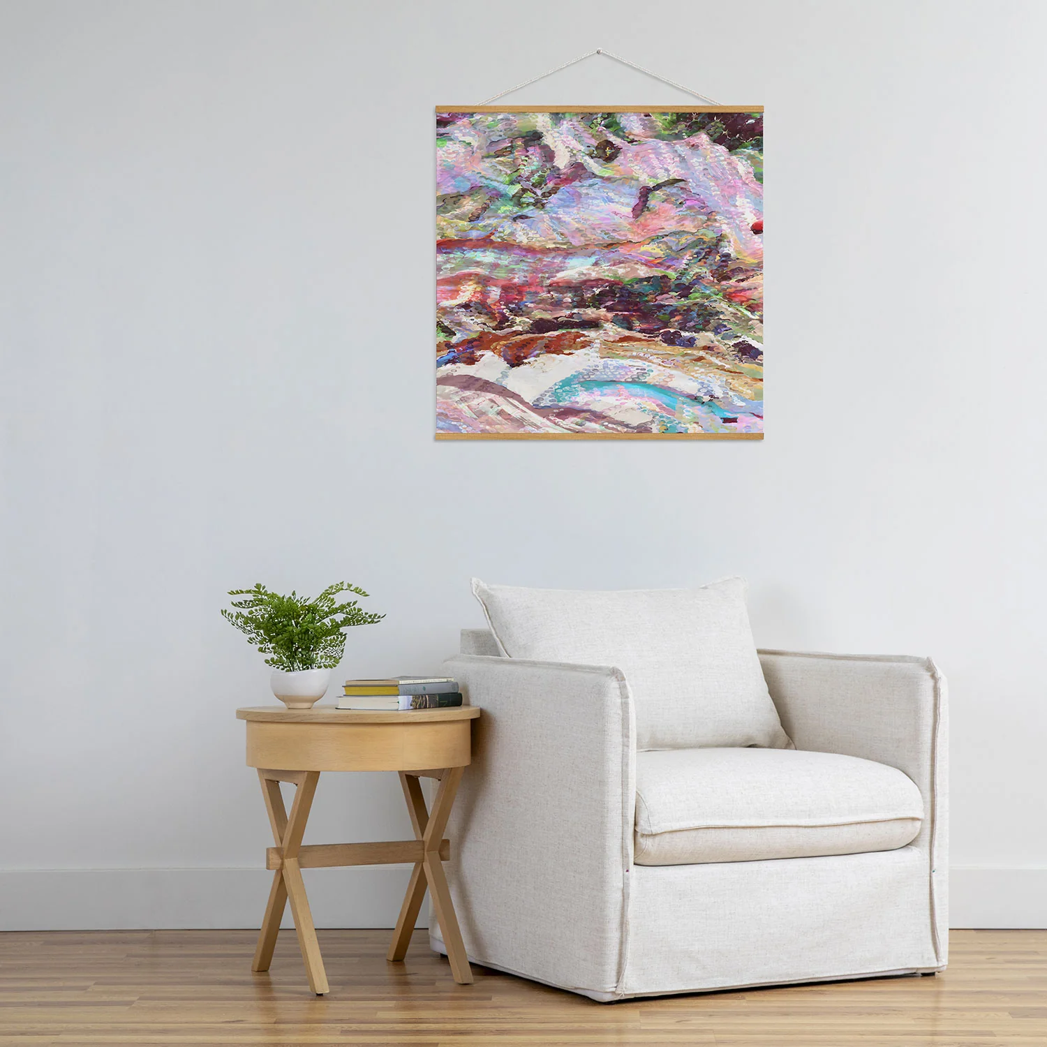 83 Oranges Sequin Haze Art Print - Image 48