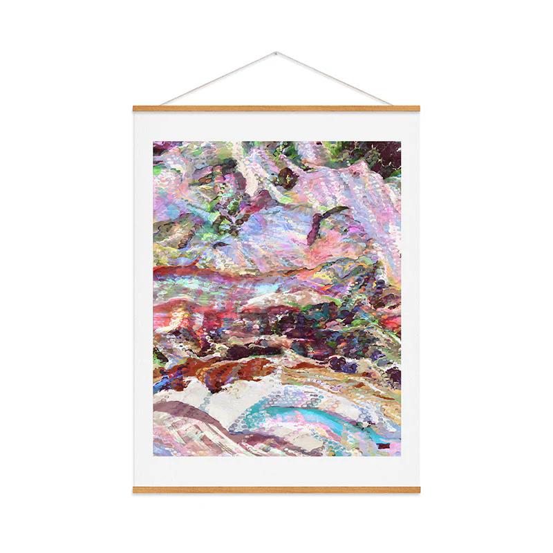 83 Oranges Sequin Haze Art Print - Image 49